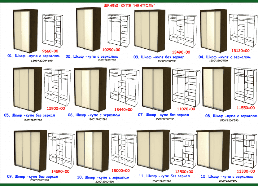 шкаф-купе неаполь в Череповце