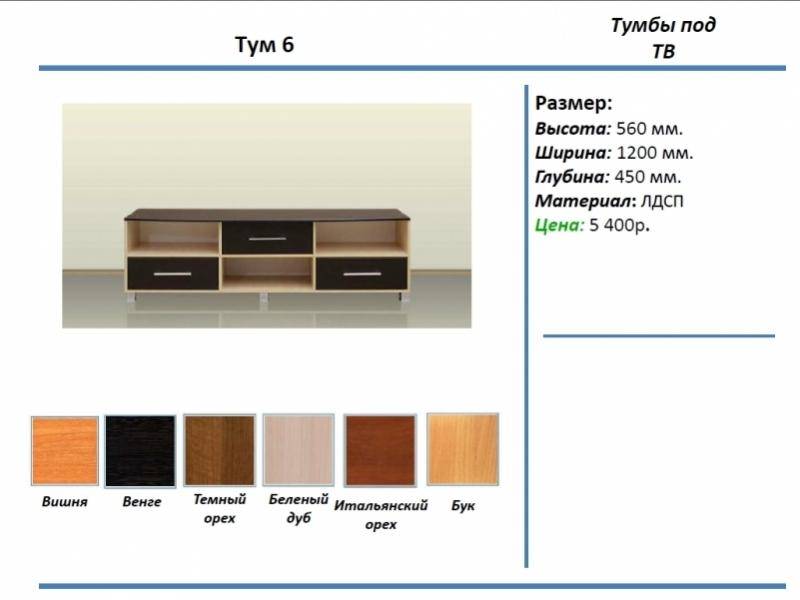тумба под тв тум 6 в Череповце