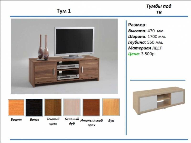 тумба под тв тум 1 в Череповце