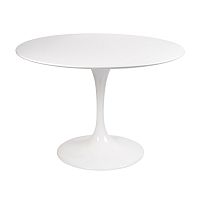 стол eero saarinen style tulip table mdf d100 глянцевый белый в Череповце