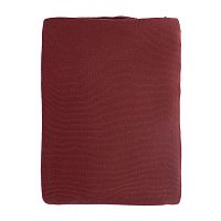 плед вязаный из хлопка бордового цвета в Череповце