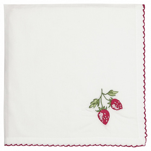 салфетка strawberry red w/embroidery в Череповце