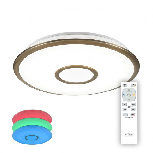 потолочный светодиодный светильник citilux старлайт cl70363rgb в Череповце