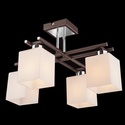 потолочная люстра eurosvet 70018/4 хром/венге в Череповце