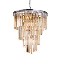 люстра helix amber от delight collection хром/янтарная в Череповце