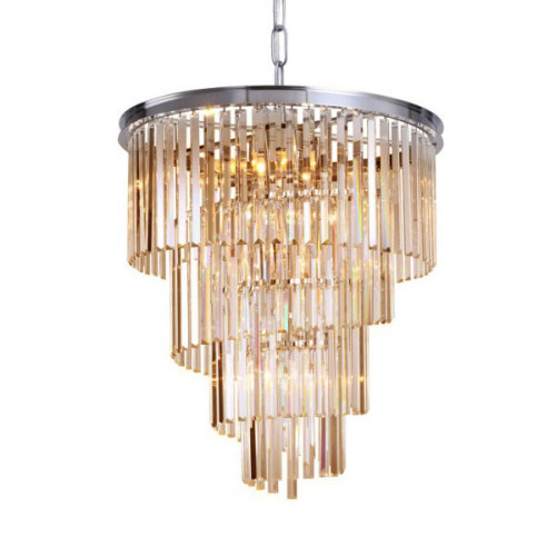 люстра helix amber от delight collection хром/янтарная в Череповце