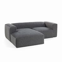 диван блок sofa двухместный левый угол черный от la forma (ex julia grup) в Череповце