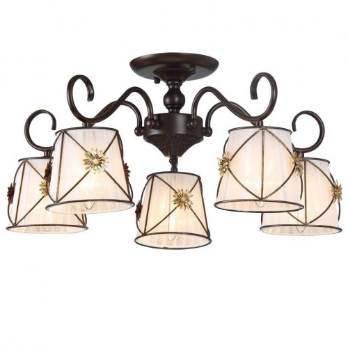 потолочная люстра arte lamp 72 a5495pl-5br в Череповце