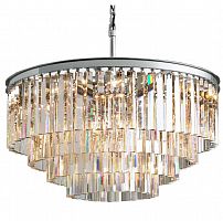 люстра odeon 4 rings silver прозрачное стекло прозрачная, серебро в Череповце