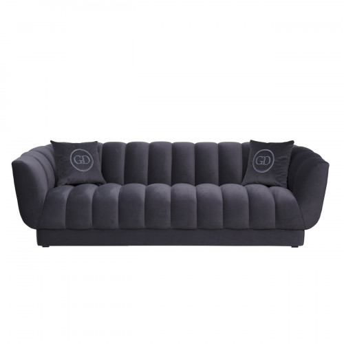 диван треxместный с декоративными подушками синий fabio в Череповце