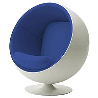 детское кресло eero ball chair бело-синее в Череповце