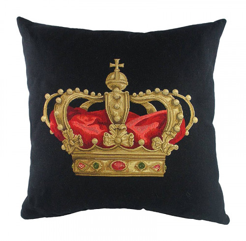 подушка с картинкой короны king crown black в Череповце
