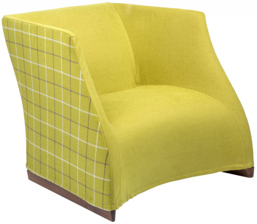 кресло vivienne armchair yellow checkerboard в Череповце