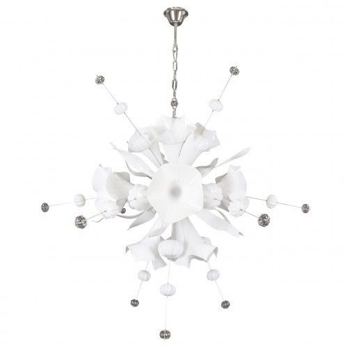 люстра дизайнерская well 2 белая, хром в Череповце