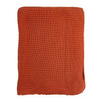 плед жемчужной вязки терракотового цвета в Череповце