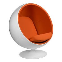 кресло eero aarnio style ball chair оранжевое в Череповце