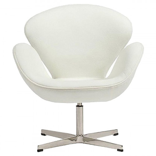 кресло swan chair кашемир белое в Череповце