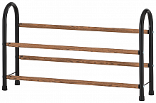 unistor broadway двухярусная этажерка для обуви раздвижная, 2-х ярусная полка подставка для обуви напольная в Череповце