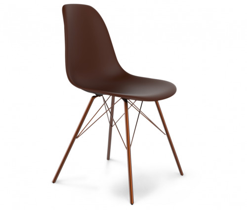 стул dsr коричневый s37 (eames style) в Череповце