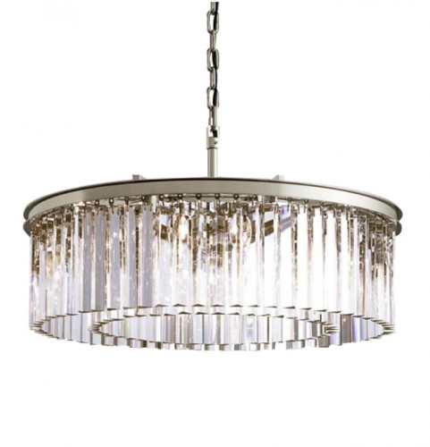 люстра prism silver 80 серебро, прозрачное стекло в Череповце