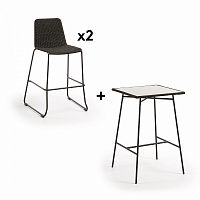 комплект мебели pack 624 freeman стол + 2 стула от la forma (ex julia grup) в Череповце