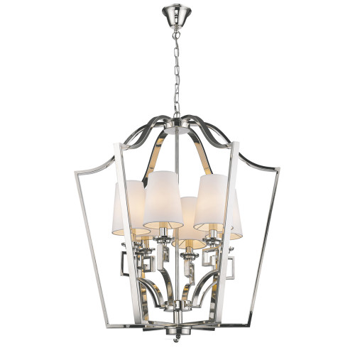 люстра presidential 6 от delight collection белая/никель в Череповце