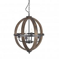 люстра на 4 рожка коричневого цвета в Череповце