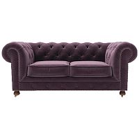 диван chesterfield lux двухместный прямой фиолетовый в Череповце