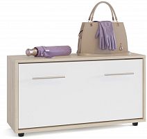 тумба для обуви стп-3, цвет дуб сонома/белый в Череповце