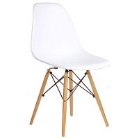 стул деревянный pc-015 белый (eames style) в Череповце