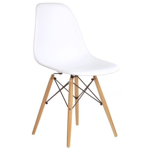 стул деревянный pc-015 белый (eames style) в Череповце