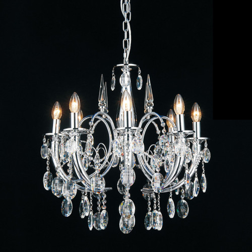 люстра md103908-8a от illuminati прозрачная/ хром в Череповце
