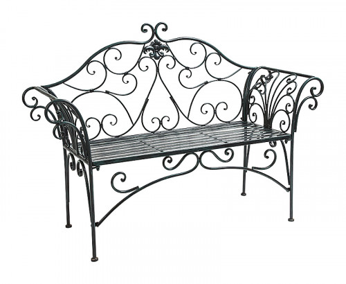 металлическая скамья тюильри (черный антик) в Череповце