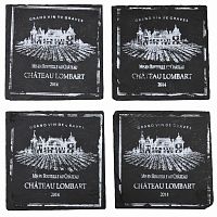 подставки под стакан квадратные сланец (набор шт) comptoir de famille в Череповце
