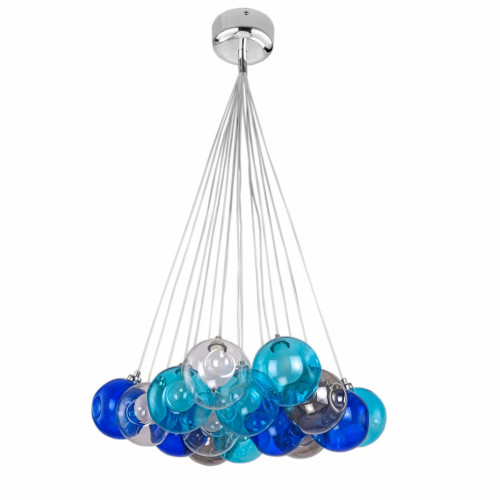 люстра bocci blue 15 прозрачное, голубое, пепельное стекло в Череповце