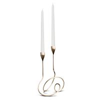 подсвечник латунь на 2 свечи loop, 26,5 см в Череповце