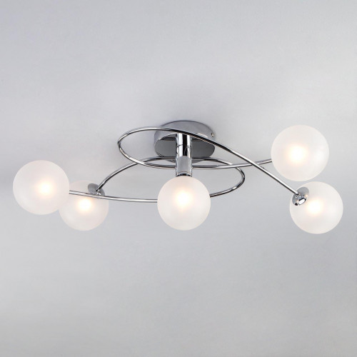 потолочная люстра eurosvet justin 30134/5 хром в Череповце