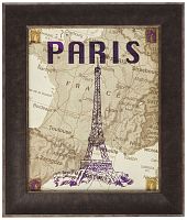 постер в раме city stops paris в Череповце
