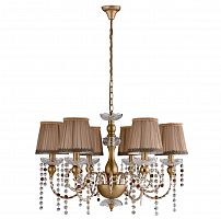 подвесная люстра crystal lux alegria sp6 gold-brown в Череповце