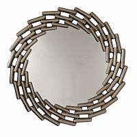 зеркало большое круглое в витой раме silver leaf в Череповце