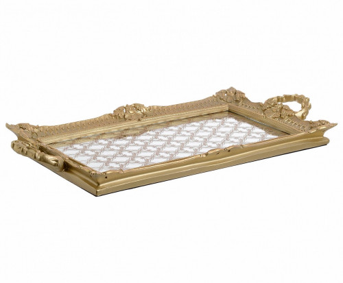 поднос с геометрическим узором золотого цвета в Череповце