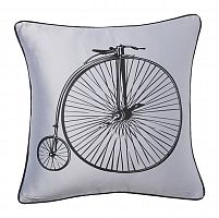 подушка с ретро-велосипедом retro bicycle grey в Череповце