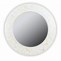 зеркало белое круглое диаметр 90 см с золотым декором fashion white gold в Череповце