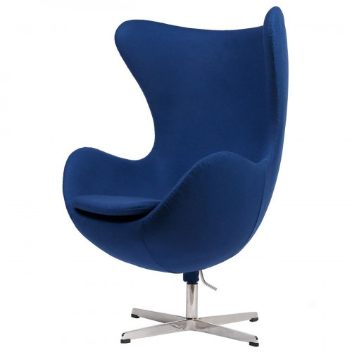 кресло egg chair кашемир синее в Череповце