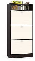 тумба для обуви мд-3, цвет венге/дуб в Череповце