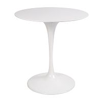 стол eero saarinen style tulip table top mdf d70 глянцевый белый в Череповце