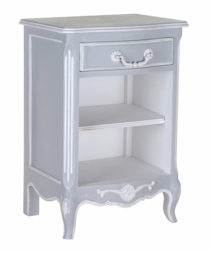 тумбочка прикроватная открытая людовик серая в Череповце