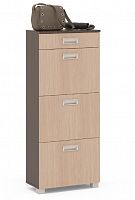 тумба для обуви сто-3м, цвет дуб венге/белёный дуб в Череповце