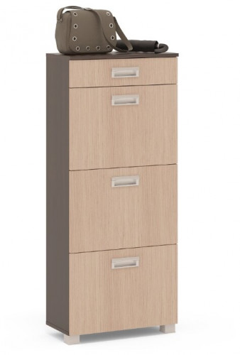 тумба для обуви сто-3м, цвет дуб венге/белёный дуб в Череповце