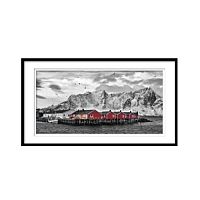 постер red houses on lofoten разноцветный в Череповце